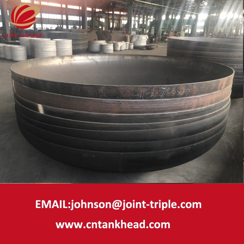 1-01-30  Pressure Vessel Tank Part Hot Rolled Steel Material Elliptical Head 4400MM*20MM