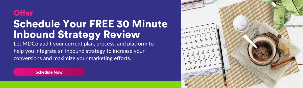 Free Inbound Marketing Strategy Review with MarketDesign Co. 